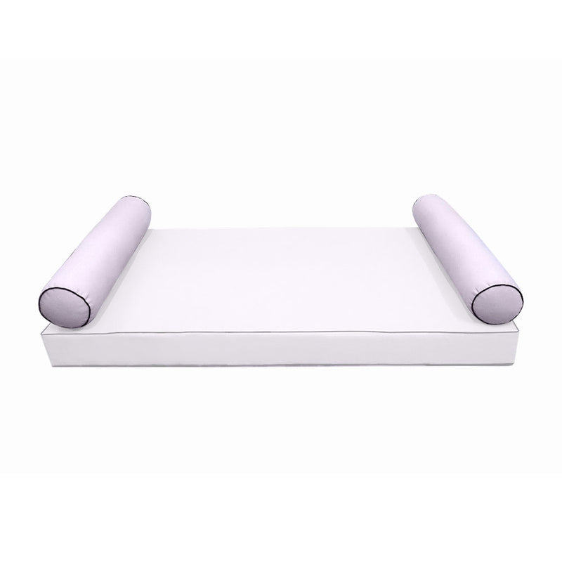 STYLE 5 Bolster Pillow for Outdoor Indoor Daybed Porch Swing Bed Queen Size | COVERS ONLY |