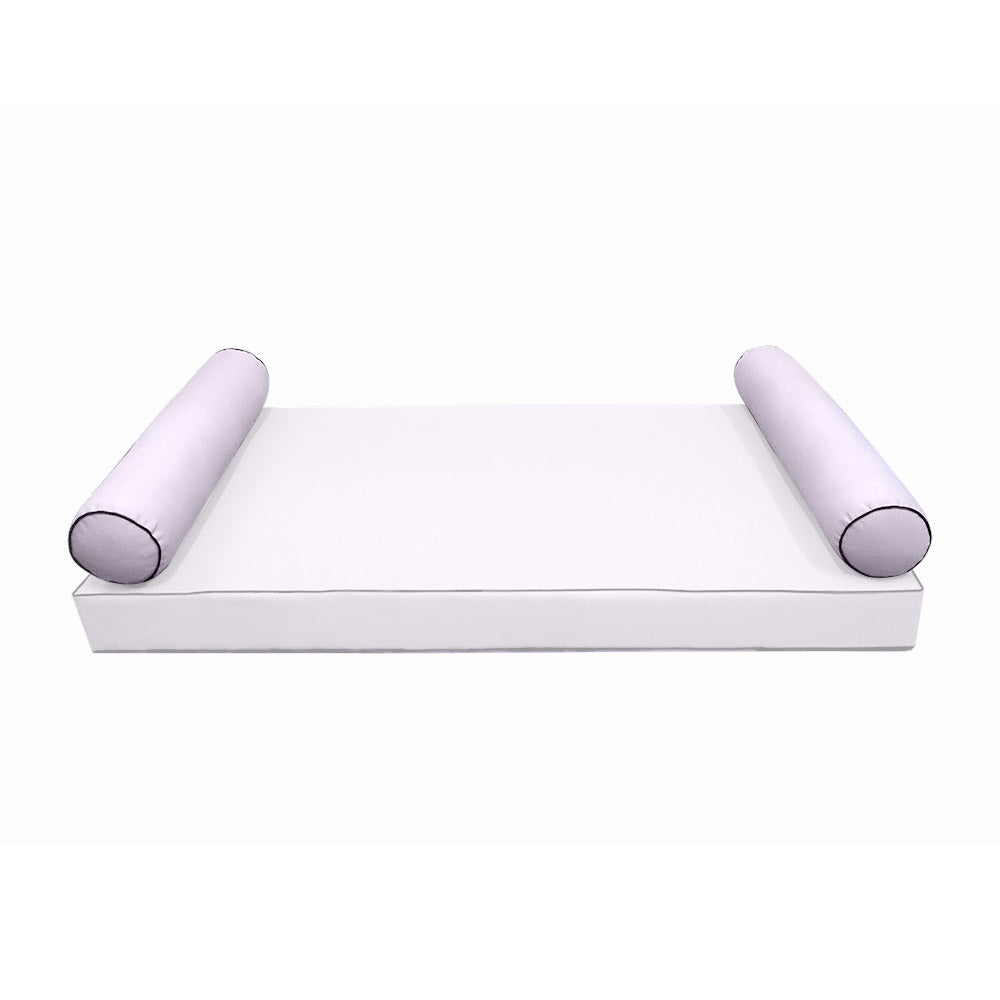 STYLE 5 Bolster Pillow for Outdoor Indoor Daybed Porch Swing Bed Crib Size | COVERS ONLY |