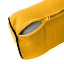 Style5 Crib Size 3PC Contrast Pipe Trim Outdoor Daybed Mattress Cushion Bolster Pillow Slip Cover COMPLETE SET AD108