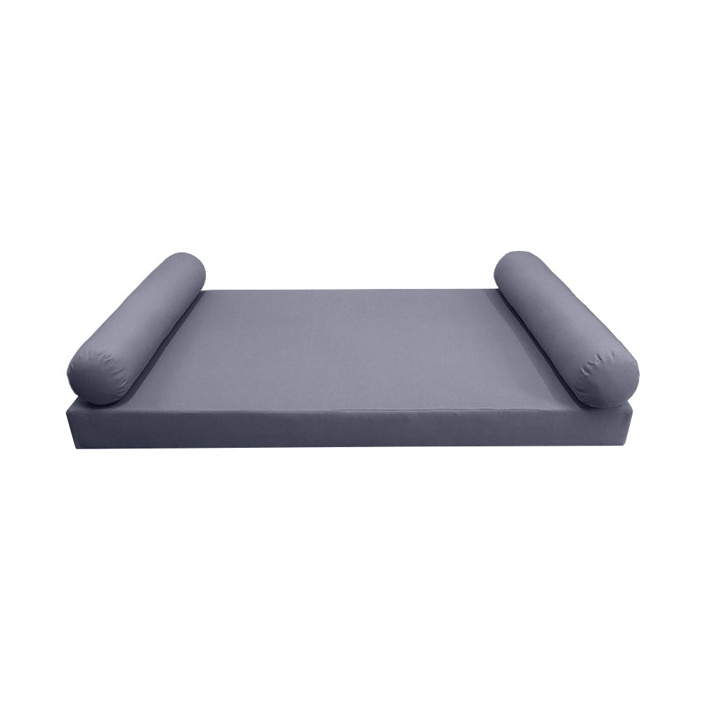 STYLE 5 - Mattress & Pillow Bolster Cushion Cover and Insert for Outdoor Indoor Daybed Porch Swing Bed Twin Size