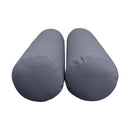 Indoor sunroom with pillow and bolster cushions, adding warmth and modern comfort.