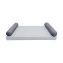 STYLE 5 Bolster Pillow for Outdoor Indoor Daybed Porch Swing Bed Queen Size | COVERS ONLY |