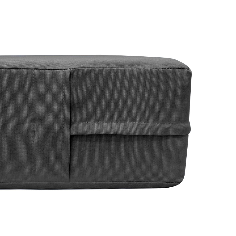 STYLE 5 - Mattress & Pillow Bolster Cushion Cover and Insert for Outdoor Indoor Daybed Porch Swing Bed Twin Size
