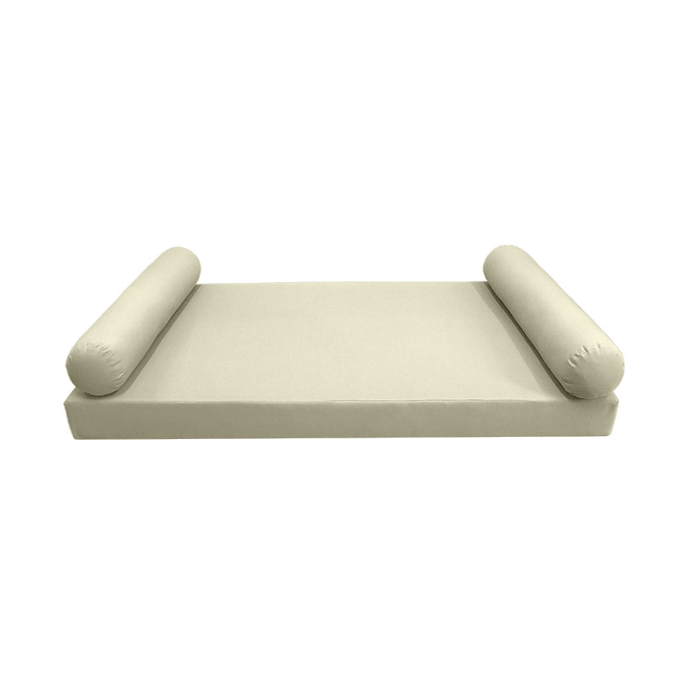 STYLE 5 pillow and bolster cushion set for daybeds, porch swings, or beds – indoor and outdoor use with durable knife-edge design. — cover only
