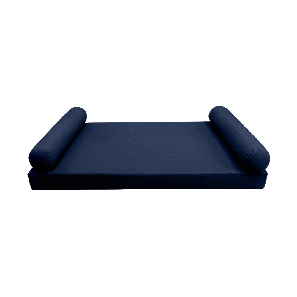 Style5 Twin Size 3PC Knife Edge Outdoor Daybed Mattress Cushion Bolster Pillow Slip Cover COMPLETE SET AD101