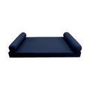 STYLE 5 pillow and bolster cushion set for daybeds, porch swings, or beds – indoor and outdoor use with durable knife-edge design. — cover only