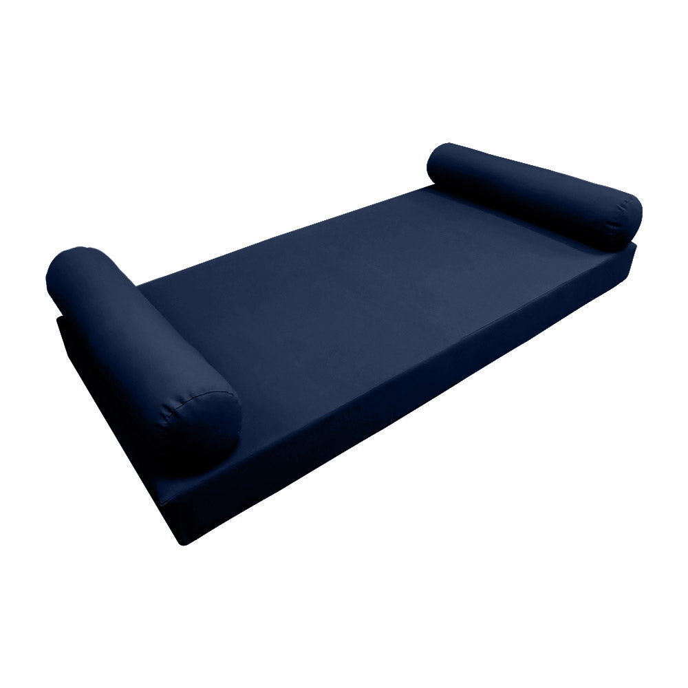 Style5 Twin Size 3PC Knife Edge Outdoor Daybed Mattress Cushion Bolster Pillow Slip Cover COMPLETE SET AD101