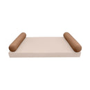 STYLE 5 Bolster Pillow for Outdoor Indoor Daybed Porch Swing Bed Twin Size | COVERS ONLY |