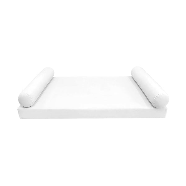 Style5 Crib Size 3PC Knife Edge Outdoor Daybed Mattress Cushion Bolster Pillow Slip Cover COMPLETE SET AD106