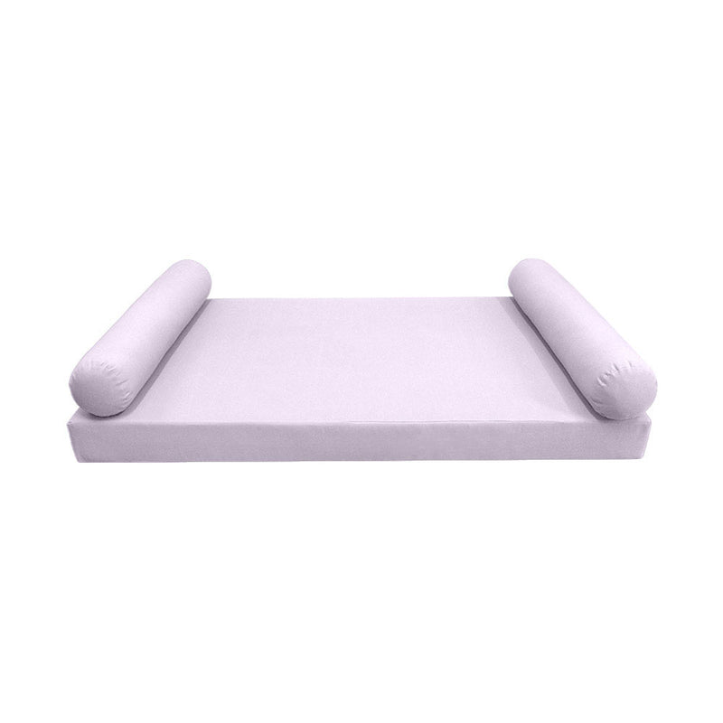 STYLE 5 - Mattress & Bolster Pillow for Outdoor Indoor Daybed Porch Swing Bed Crib Size | COVERS ONLY |