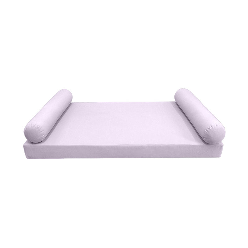 Style5 Crib Size 3PC Knife Edge Outdoor Daybed Mattress Cushion Bolster Pillow Slip Cover COMPLETE SET AD107