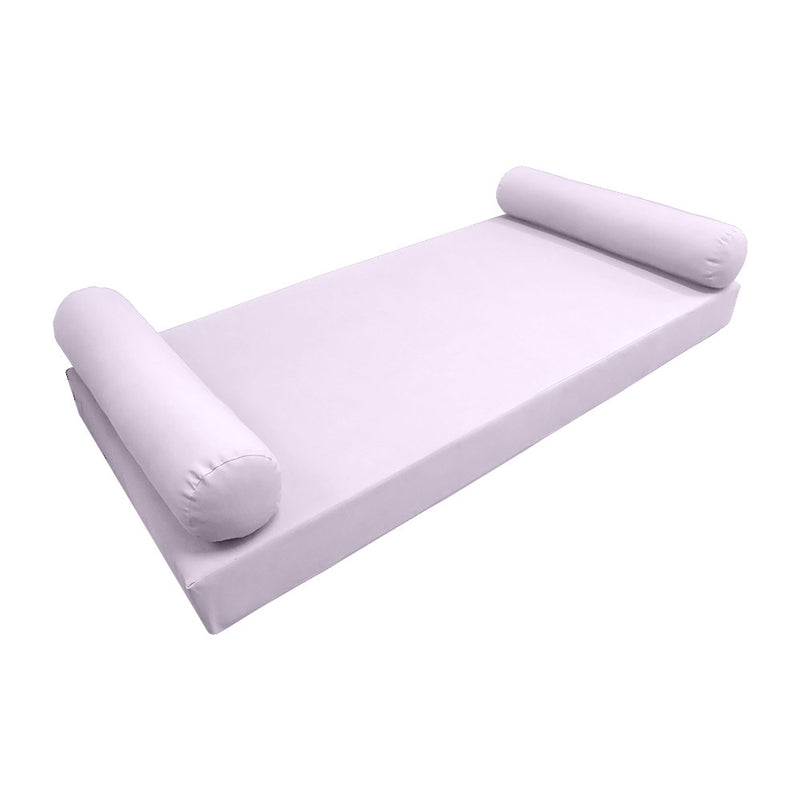 Style5 Queen Size 3PC Knife Edge Outdoor Daybed Mattress Bolster Pillow Fitted Sheet Slip Cover ONLY AD107