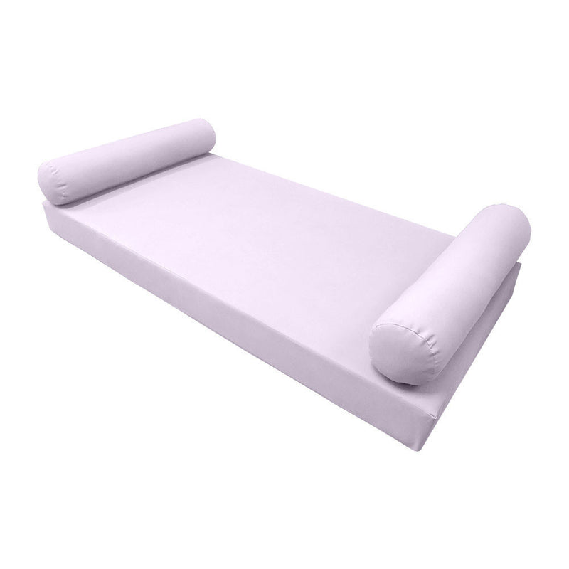 Style5 Crib Size 3PC Knife Edge Outdoor Daybed Mattress Bolster Pillow Fitted Sheet Slip Cover ONLY AD107