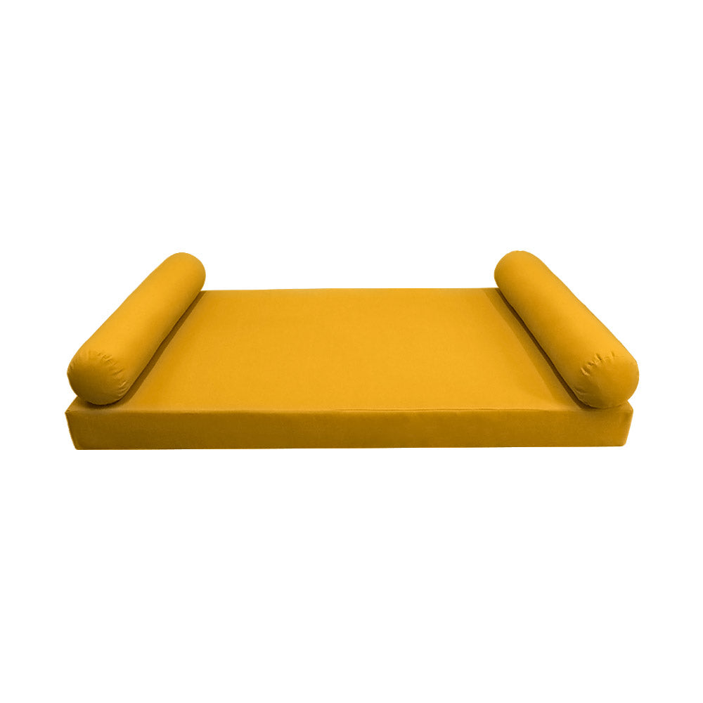 STYLE 5 - Mattress & Pillow Bolster Cushion Cover and Insert for Outdoor Indoor Daybed Porch Swing Bed Full Size
