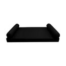STYLE 5 - Outdoor Daybed Cover Mattress Cushion Pillow Insert Full Size