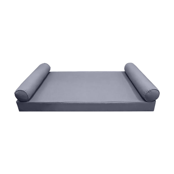 Style5 Twin Size 3PC Pipe Trim Outdoor Daybed Mattress Cushion Bolster Pillow Slip Cover COMPLETE SET AD001