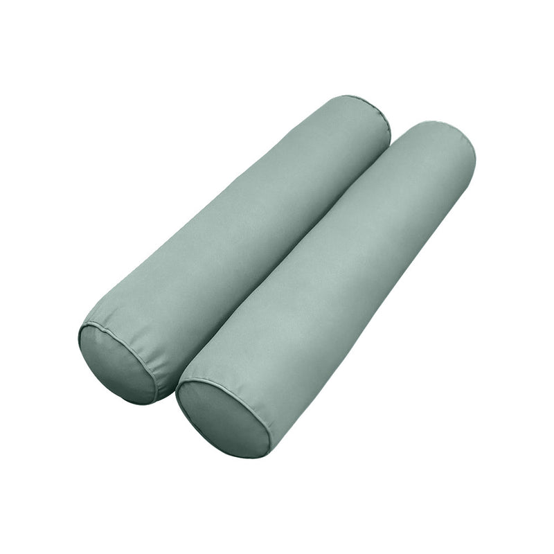 Style5 Crib Size 3PC Pipe Trim Outdoor Daybed Mattress Cushion Bolster Pillow Slip Cover COMPLETE SET AD002