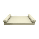 STYLE 5 - Mattress & Bolster Pillow for Outdoor Indoor Daybed Porch Swing Bed Twin-XL Size | COVERS ONLY |