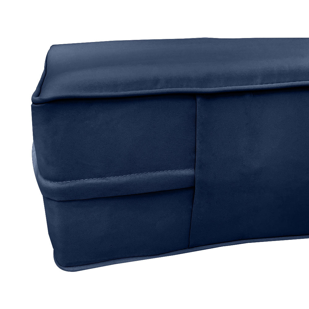 STYLE 5 - Mattress & Pillow Bolster Cushion Cover and Insert for Outdoor Indoor Daybed Porch Swing Bed Twin Size