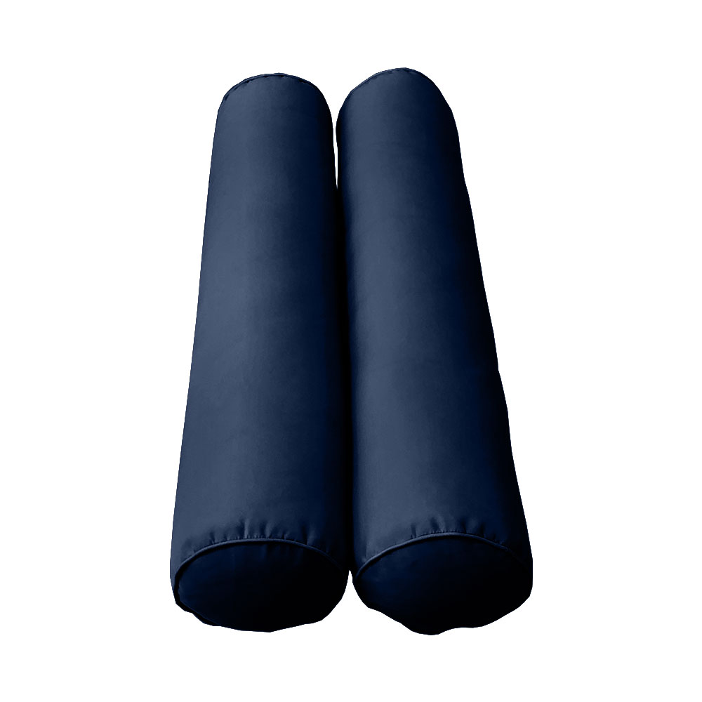 STYLE 5 - Mattress & Pillow Bolster for Outdoor Indoor Daybed Porch Swing Bed Piped Trim Full Size AD101 | COVERS ONLY |