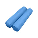 STYLE 5 - Mattress & Pillow Bolster for Outdoor Indoor Daybed Porch Swing Bed Piped Trim Twin Size AD102 | COVERS ONLY |