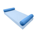 STYLE 5 Bolster Pillow for Outdoor Indoor Daybed Porch Swing Bed Twin Size | COVERS ONLY |