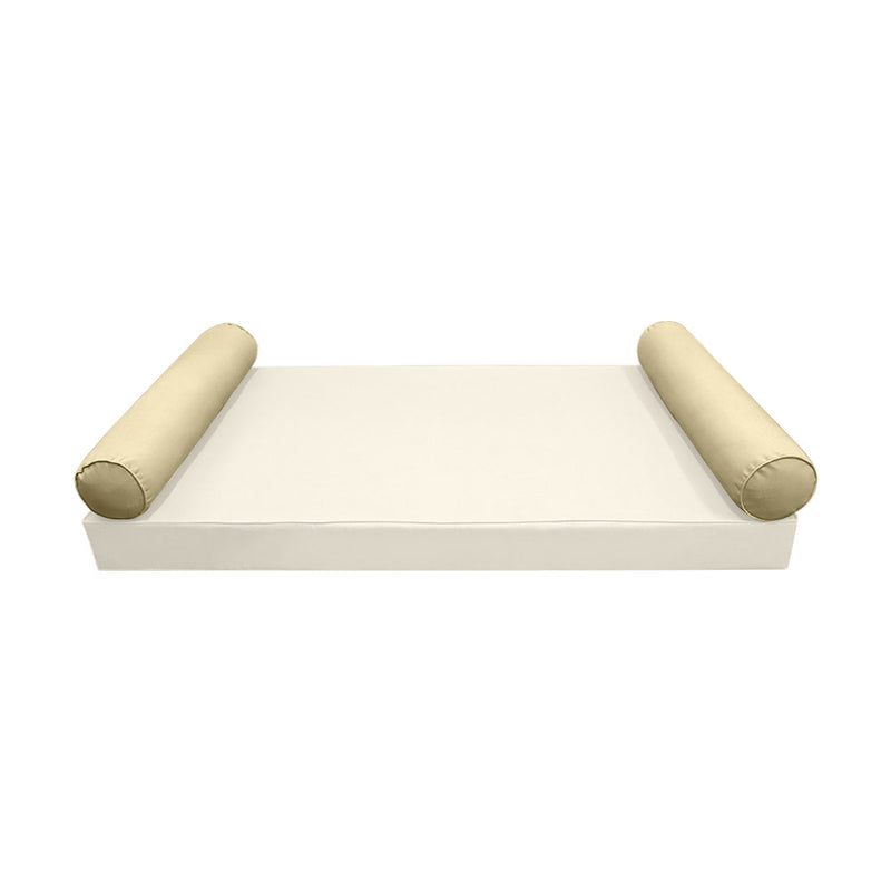 STYLE 5 Bolster Pillow for Outdoor Indoor Daybed Porch Swing Bed Queen Size | COVERS ONLY |