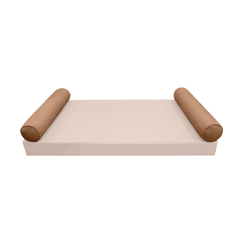 STYLE 5 Bolster Pillow for Outdoor Indoor Daybed Porch Swing Bed Twin Size | COVERS ONLY |