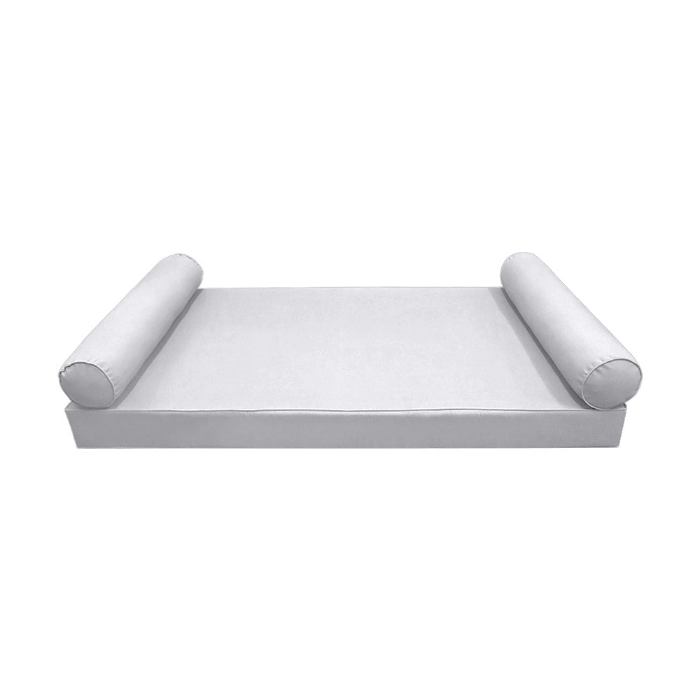 STYLE 5 - Mattress & Pillow Bolster Cushion Cover and Insert for Outdoor Indoor Daybed Porch Swing Bed Full Size