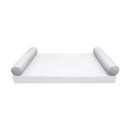 STYLE 5 Bolster Pillow for Outdoor Indoor Daybed Porch Swing Bed Twin Size | COVERS ONLY |