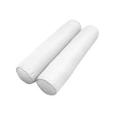 STYLE 5 - Mattress & Pillow Bolster for Outdoor Indoor Daybed Porch Swing Bed Piped Trim Twin Size AD106 | COVERS ONLY |