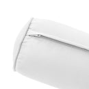 STYLE 5 - Mattress & Pillow Bolster for Outdoor Indoor Daybed Porch Swing Bed Piped Trim Queen Size AD106 | COVERS ONLY |