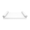 STYLE 5 Bolster Pillow for Outdoor Indoor Daybed Porch Swing Bed Full Size | COVERS ONLY |