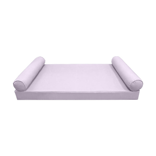 Style5 Crib Size 3PC Pipe Trim Outdoor Daybed Mattress Cushion Bolster Pillow Slip Cover COMPLETE SET AD107