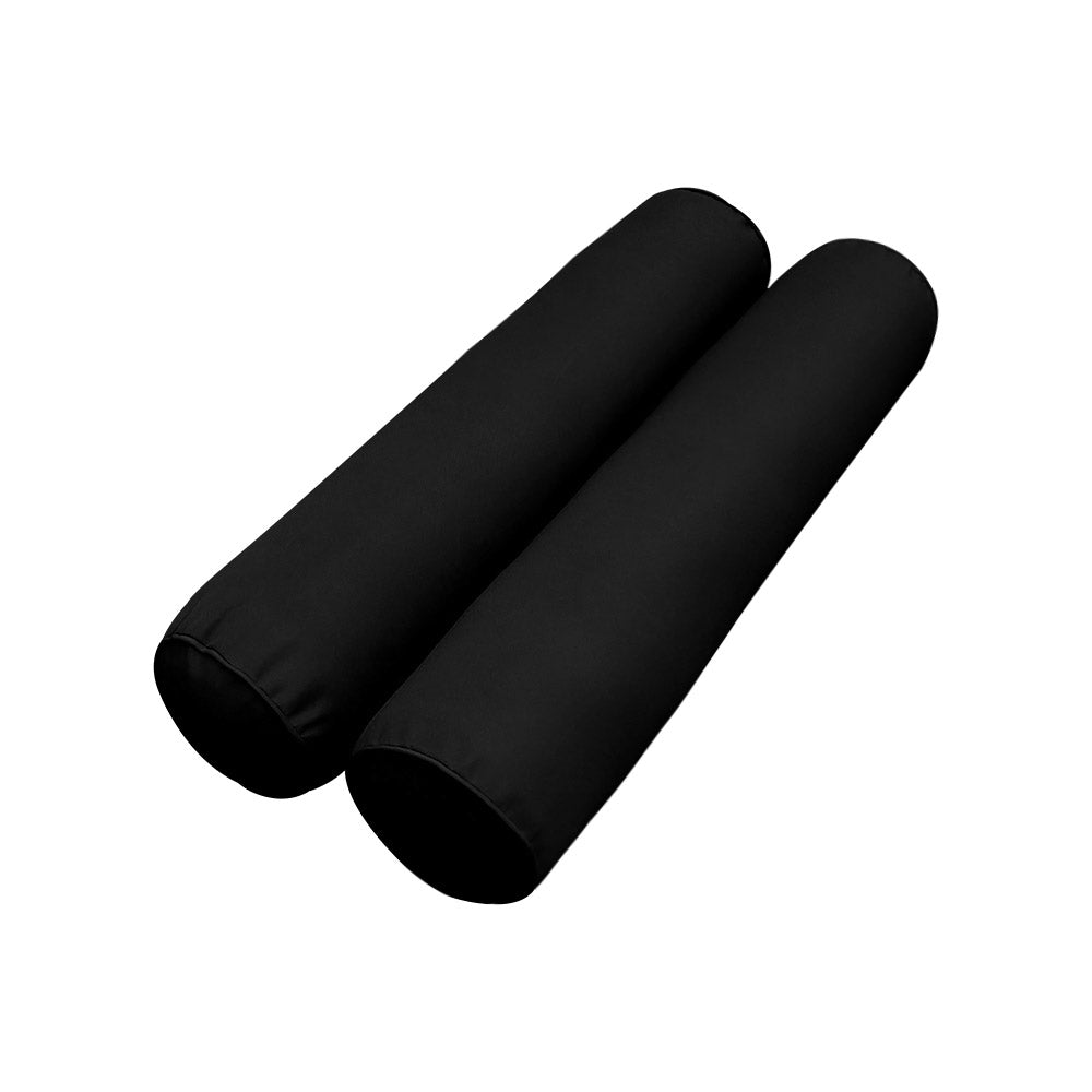 STYLE 5 - Mattress & Pillow Bolster for Outdoor Indoor Daybed Porch Swing Bed Piped Trim Full Size AD109 | COVERS ONLY |