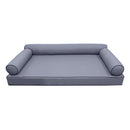 STYLE 6 pillow and bolster cushion set for daybeds, porch swings, or beds – indoor and outdoor use with durable knife-edge design. — cover only