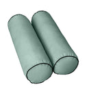 Style6 Twin Size 4PC Contrast Pipe Trim Outdoor Daybed Mattress Cushion Bolster Pillow Slip Cover COMPLETE SET AD002