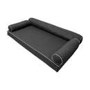 Elegant cushion and bolster set featuring refined craftsmanship and knife-edge detailing, designed for versatile indoor and outdoor comfort.