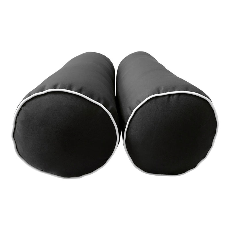 STYLE 6 - Mattress & Bolster Pillow for Outdoor Indoor Daybed Porch Swing Bed Twin-XL Size | COVERS ONLY |