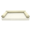 STYLE 6 - Bolster Pillow for Outdoor Indoor Daybed Porch Swing Bed Twin Size | COVERS ONLY |