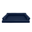 STYLE 6 pillow and bolster cushion set for daybeds, porch swings, or beds – indoor and outdoor use with durable knife-edge design. — cover only