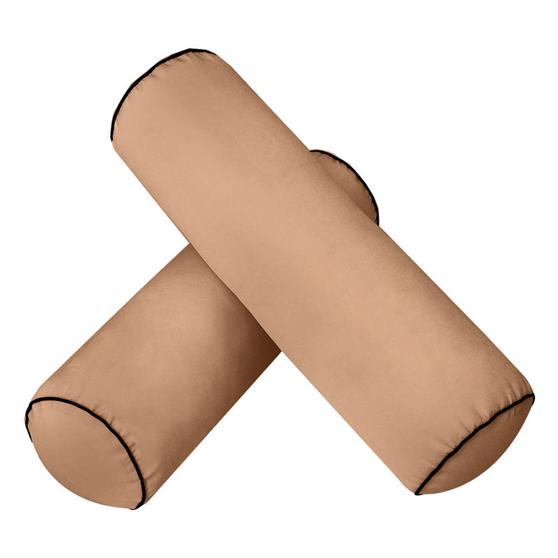 STYLE 6 - Bolster Pillow for Outdoor Indoor Daybed Porch Swing Bed Full Size | COVERS ONLY |