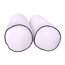 Style6 Full Size 4PC Contrast Pipe Trim Outdoor Daybed Mattress Cushion Bolster Pillow Slip Cover COMPLETE SET AD107