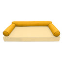 STYLE 6 - Bolster Pillow for Outdoor Indoor Daybed Porch Swing Bed Full Size | COVERS ONLY |