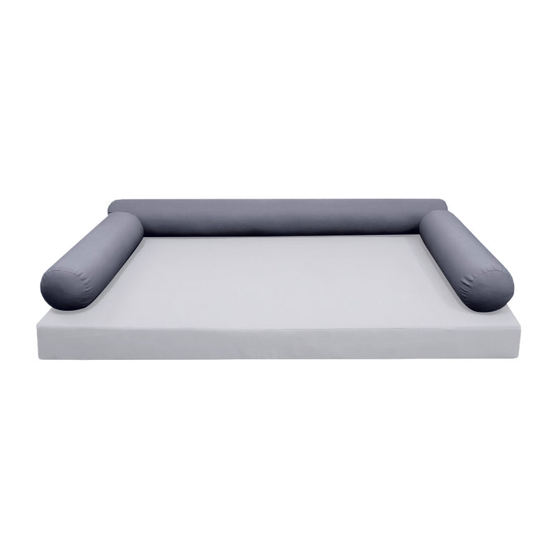 STYLE 6 - Bolster Pillow for Outdoor Indoor Daybed Porch Swing Bed Twin Size | COVERS ONLY |