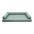 STYLE 6 pillow and bolster cushion set for daybeds, porch swings, or beds – indoor and outdoor use with durable knife-edge design. — cover only