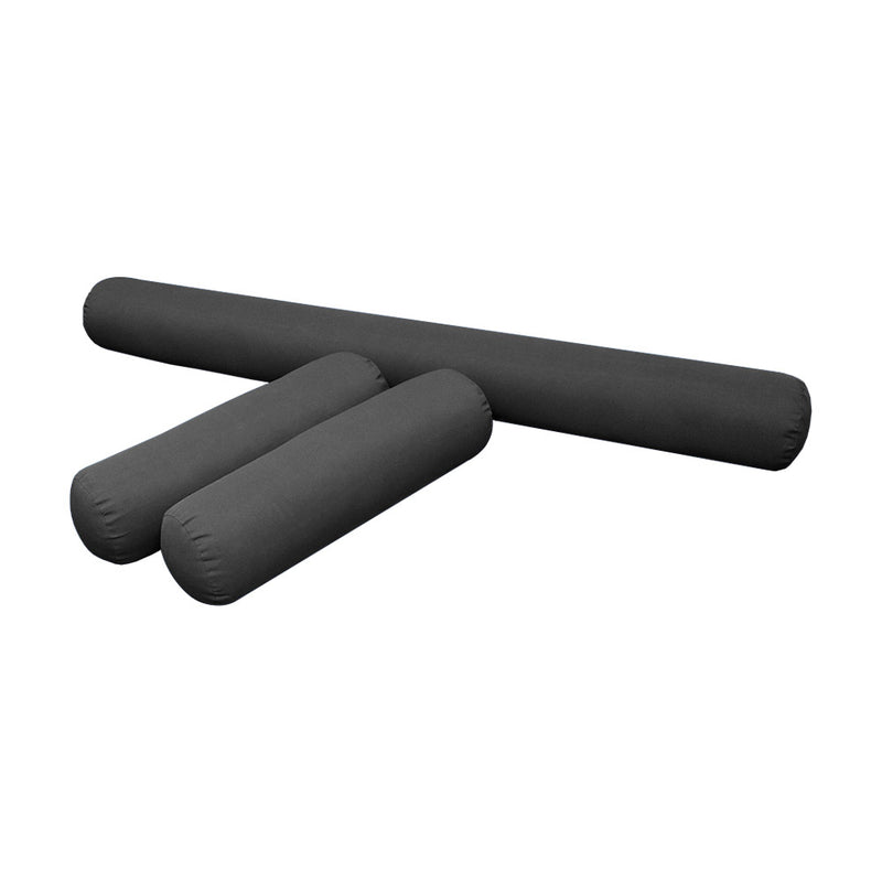 Style6 Twin Size 4PC Knife Edge Outdoor Daybed Mattress Cushion Bolster Pillow Slip Cover COMPLETE SET AD003