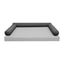 STYLE 6 - Bolster Pillow for Outdoor Indoor Daybed Porch Swing Bed Full Size | COVERS ONLY |