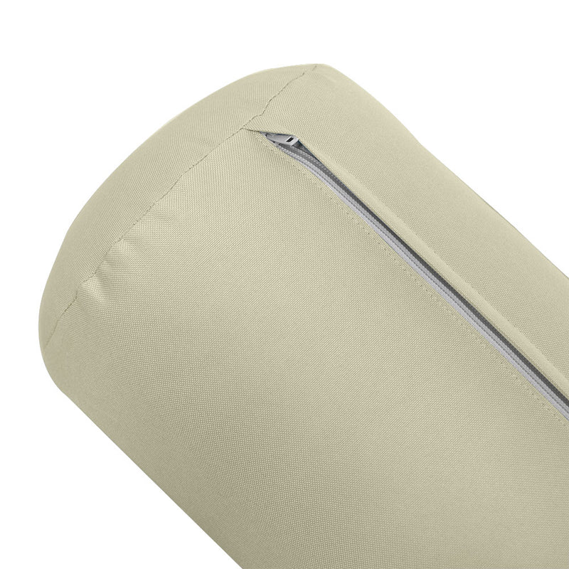 STYLE 6 - Bolster Pillow for Outdoor Indoor Daybed Porch Swing Bed Twin-XL Size | COVERS ONLY |