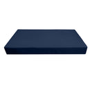 STYLE 6 - Mattress & Pillow Bolster for Outdoor Indoor Daybed Porch Swing Bed Knife Edge Full Size AD101 | COVERS ONLY |